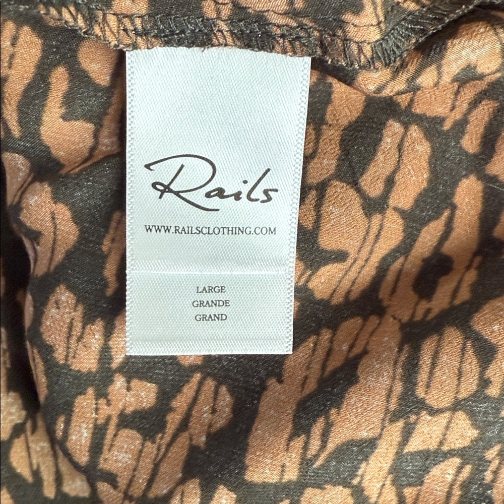 Rails Addison Skirt Animal Print in Batik Cheetah Print size Women’s Large - Picture 7 of 8